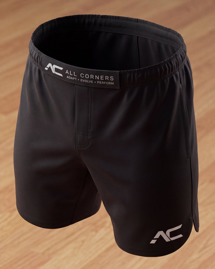 All Corners Shorts in black with the branded waistband